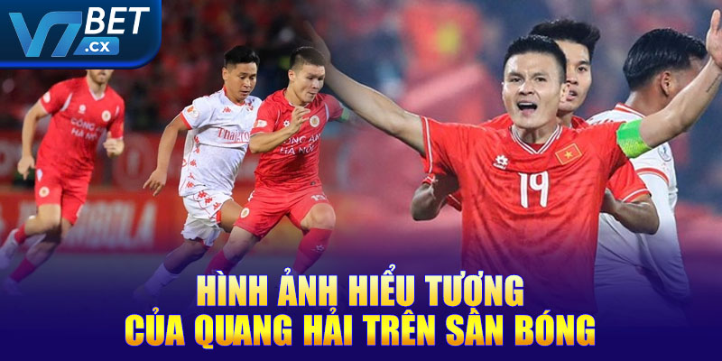 Hình ảnh hiểu tượng của Quang Hải trên sân bóng